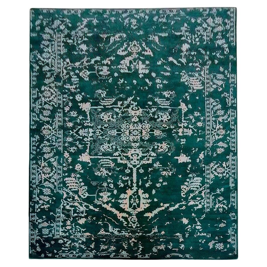 Abbott Handknotted Persian Knot handknotted tibetan 60 knot Organic Weave Shop 3x10 Runner 