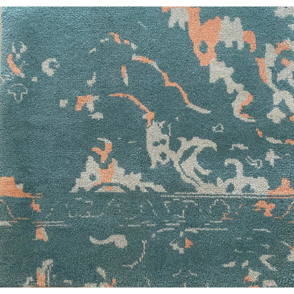 Abbott Handknotted Persian Knot SAMPLE handknotted tibetan 60 knot Organic Weave Shop 2&#39;x2&#39; 