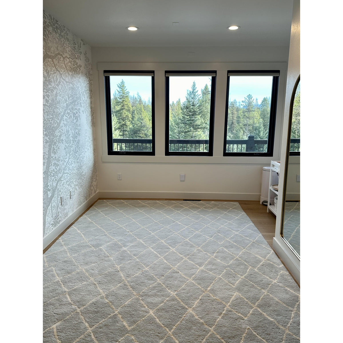 Rebel Hope Taupe/Ivory Wool + Cotton Shag handtufted wool shag Organic Weave Shop 