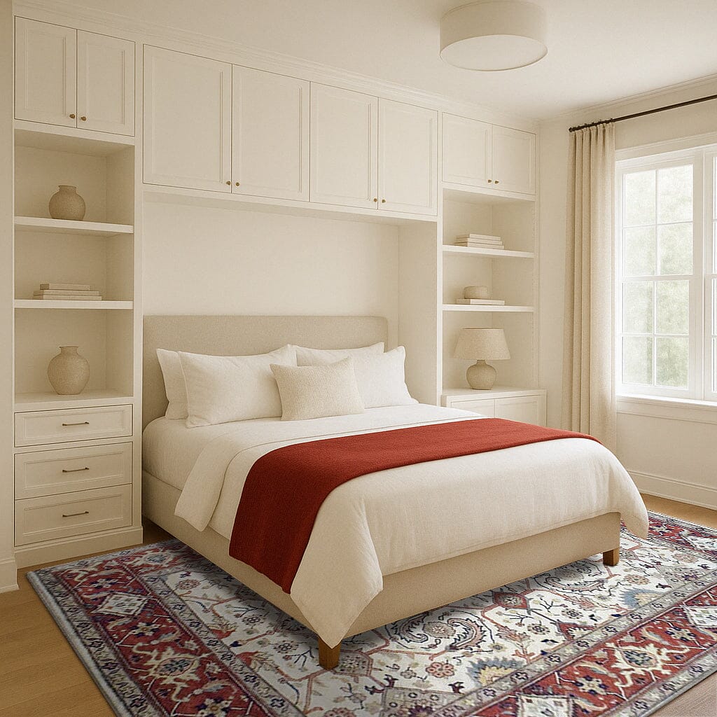 Annecy Handknotted Persian Knot handknotted tibetan 60 knot Organic Weave Shop 6x9 