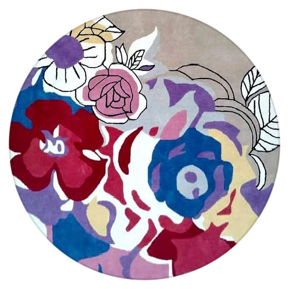 Blossom Wool handtufted wool Organic Weave Shop 6' Circle Multi 