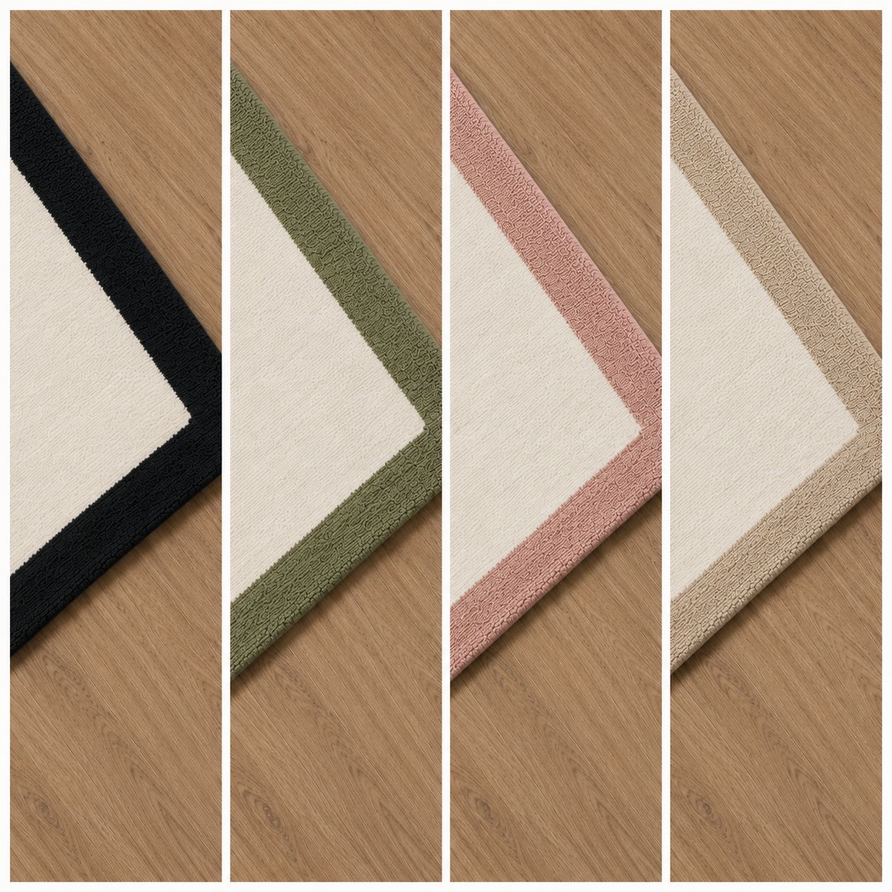 Border Rug Handknotted Wool - 5 Colors Rugs Organic Weave Shop 