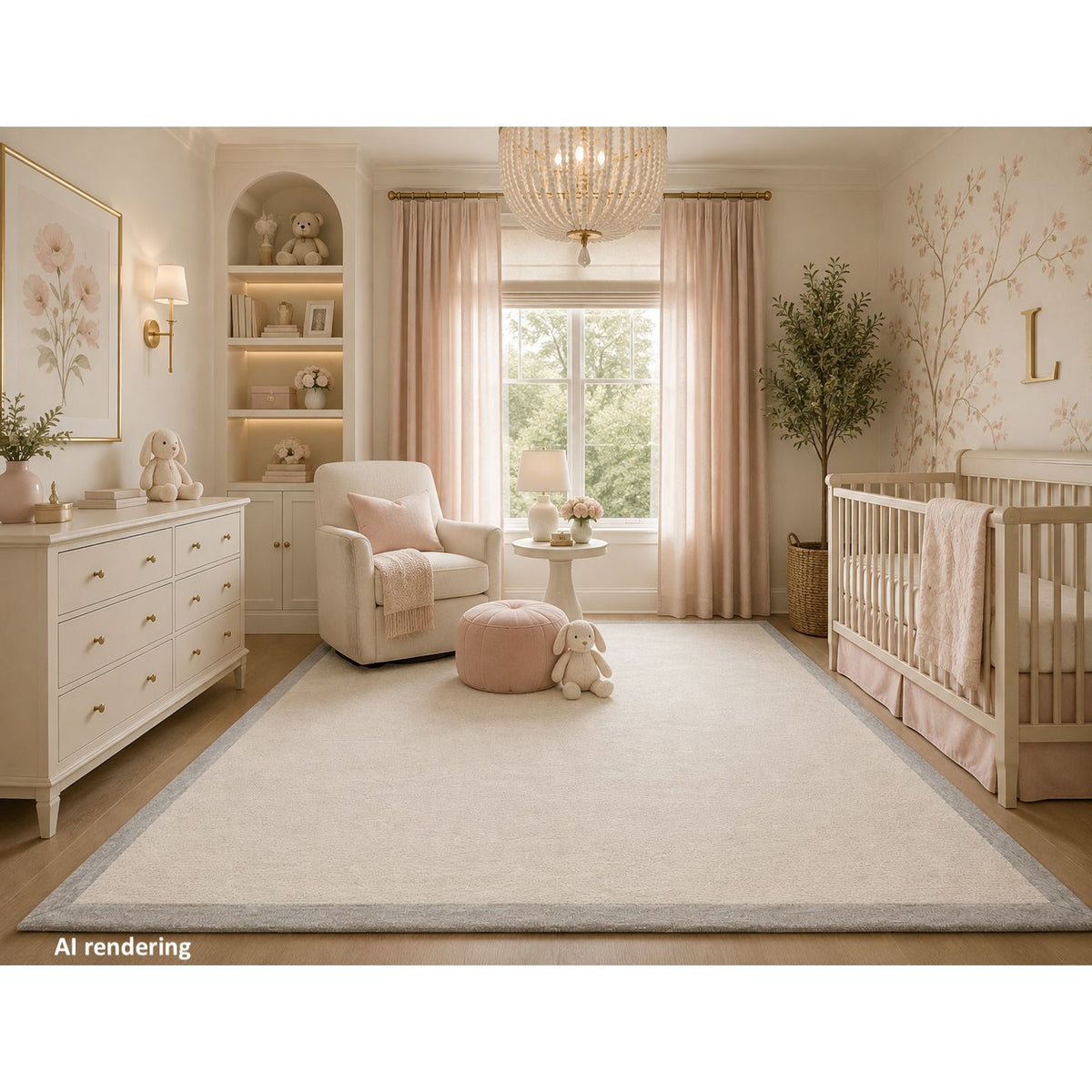 Border Rug Handknotted Wool - 5 Colors Rugs Organic Weave Shop 