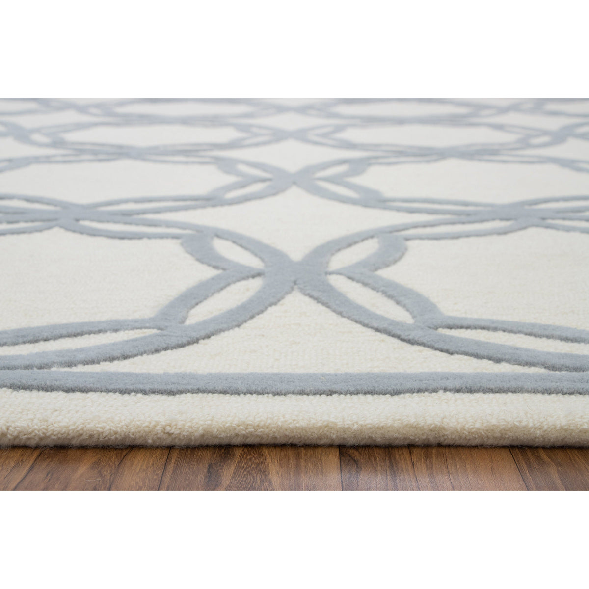 Trellis Ivory Grey Wool Organic Weave Shop 