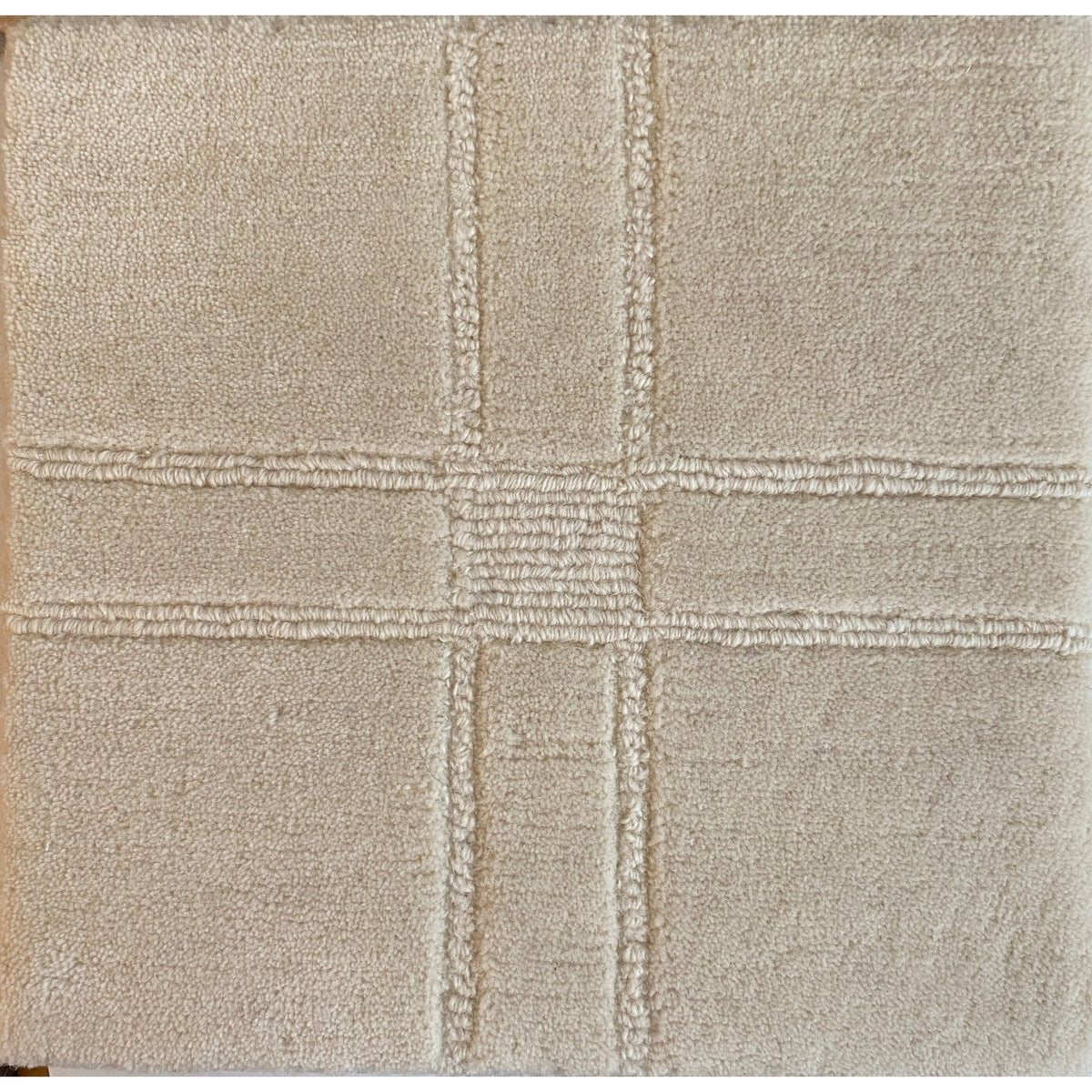 Henderson Sand Tibetan Handknotted Wool SAMPLE handknotted tibetan 60 knot Organic Weave Shop 12&quot;x12&quot; Sand 