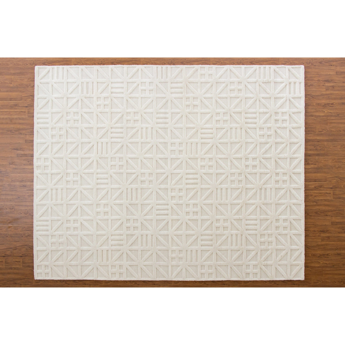 Nina Ivory Tibetan Handknotted SAMPLE handknotted tibetan 60 knot Organic Weave Shop 