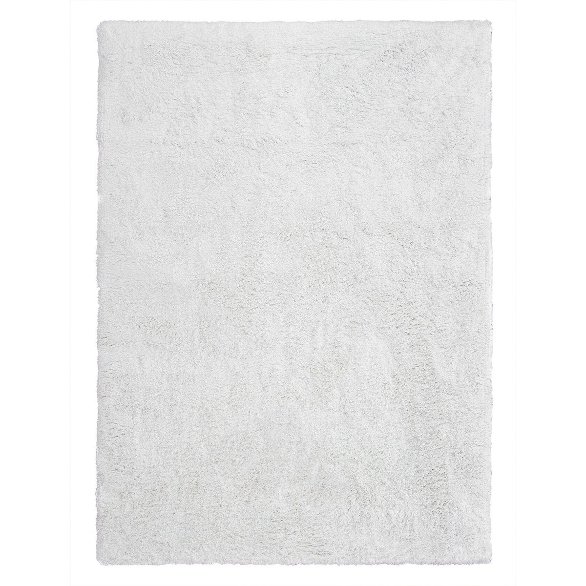 Signature Ivory Cotton Shag handtufted cotton Organic Weave Shop 5x7 Ivory 