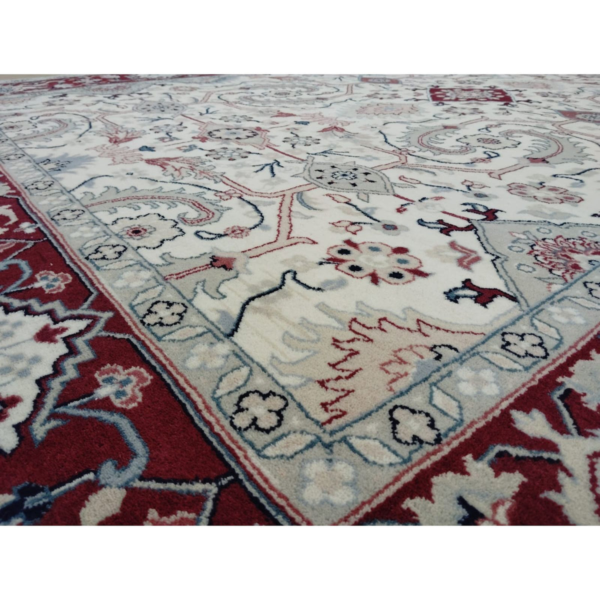 Annecy Handknotted Persian Knot handknotted tibetan 60 knot Organic Weave Shop 