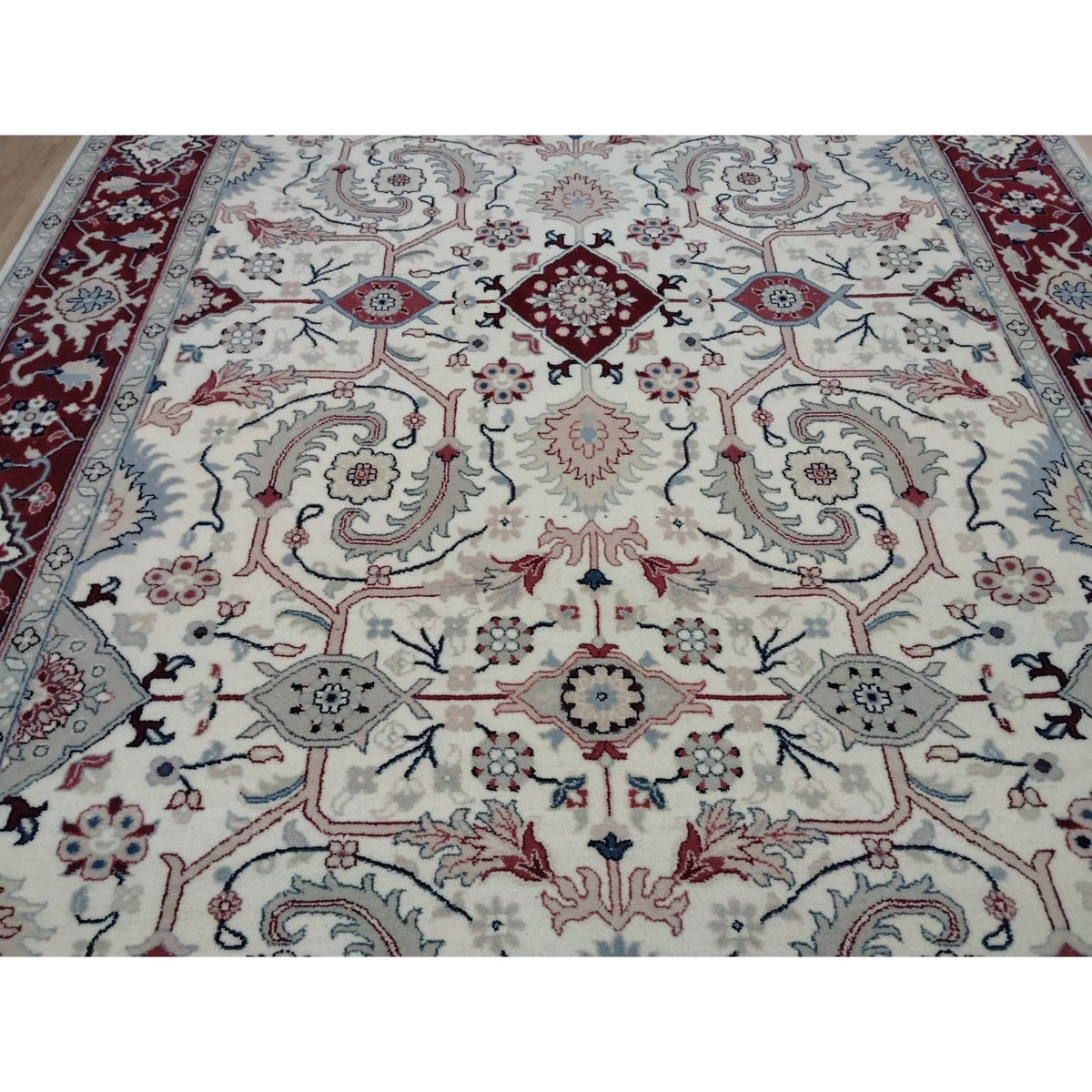 Annecy Handknotted Persian Knot handknotted tibetan 60 knot Organic Weave Shop 