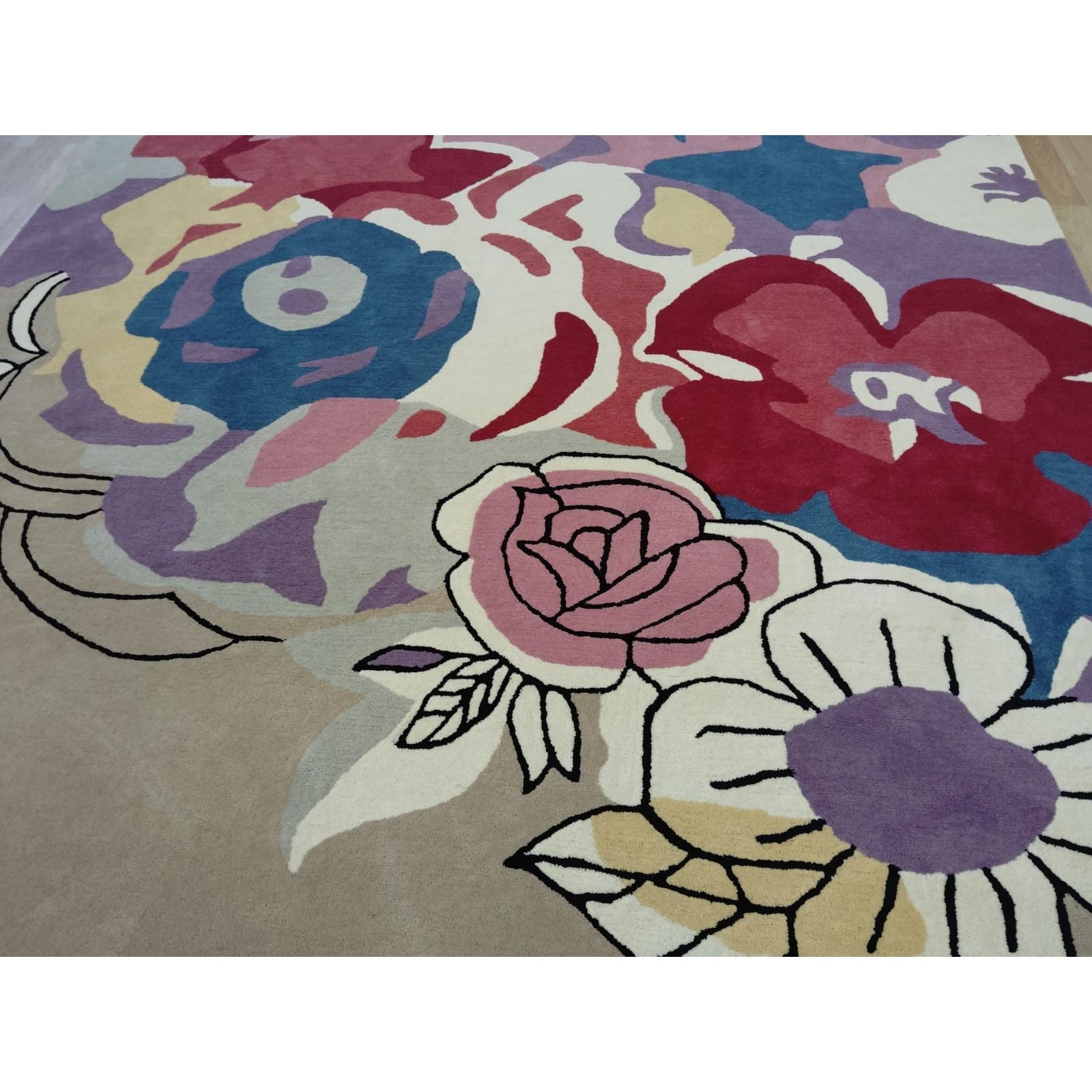 Blossom Wool handtufted wool Organic Weave Shop 