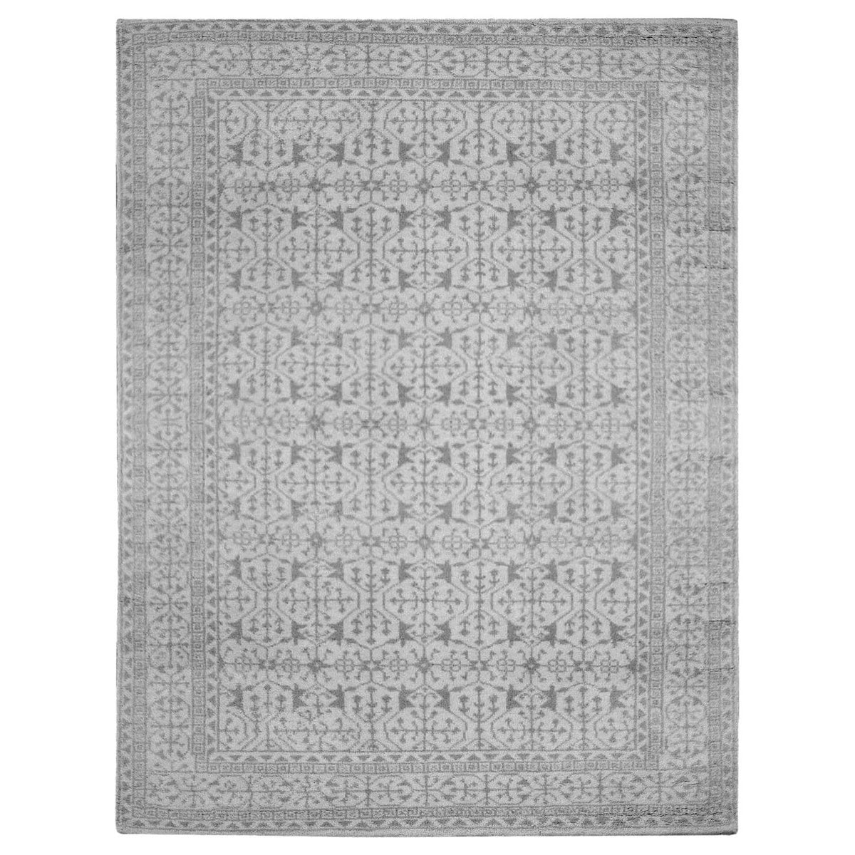 Middleton Taupe Handknotted handknotted tibetan 60 knot Organic Weave Shop 