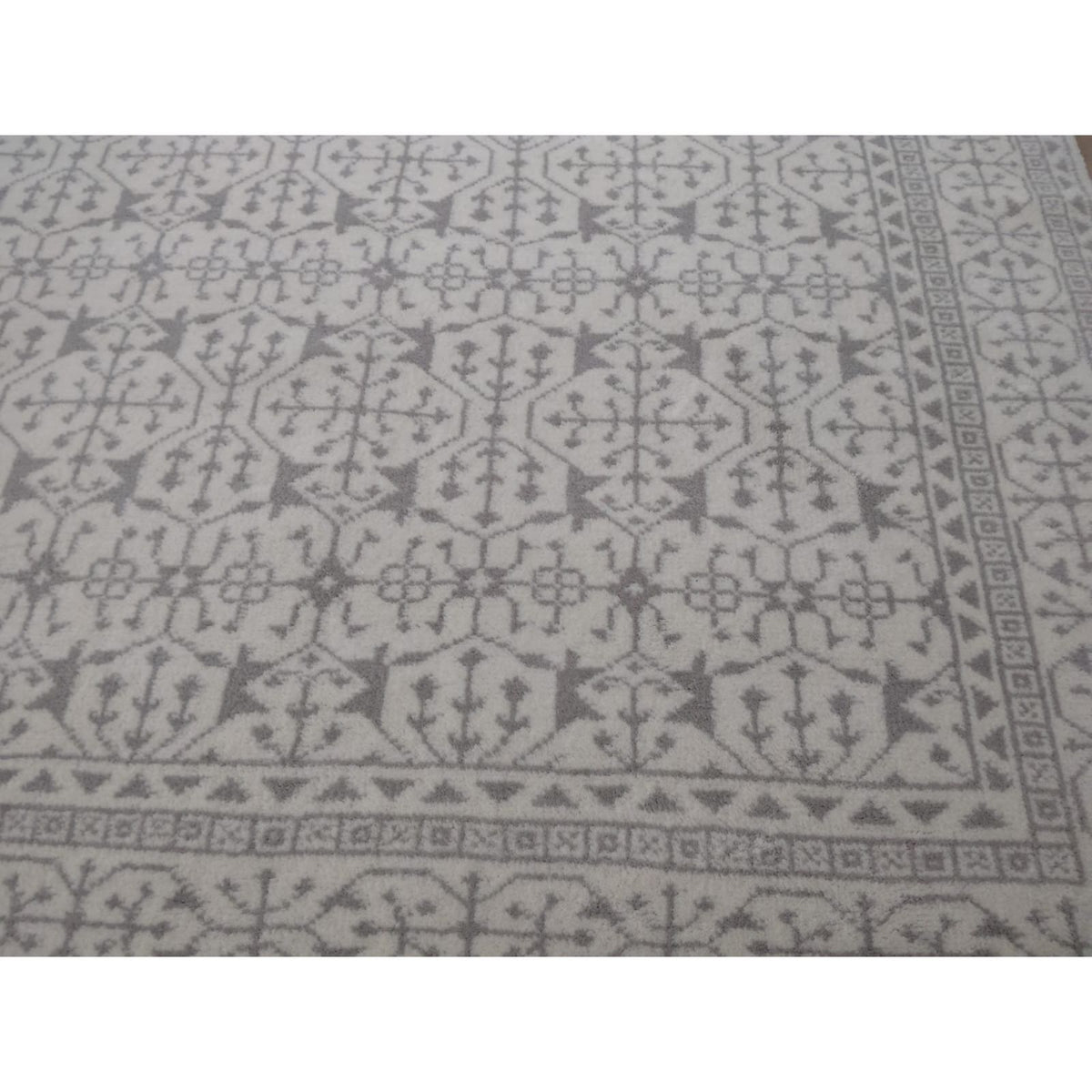 Middleton Taupe Handknotted handknotted tibetan 60 knot Organic Weave Shop 