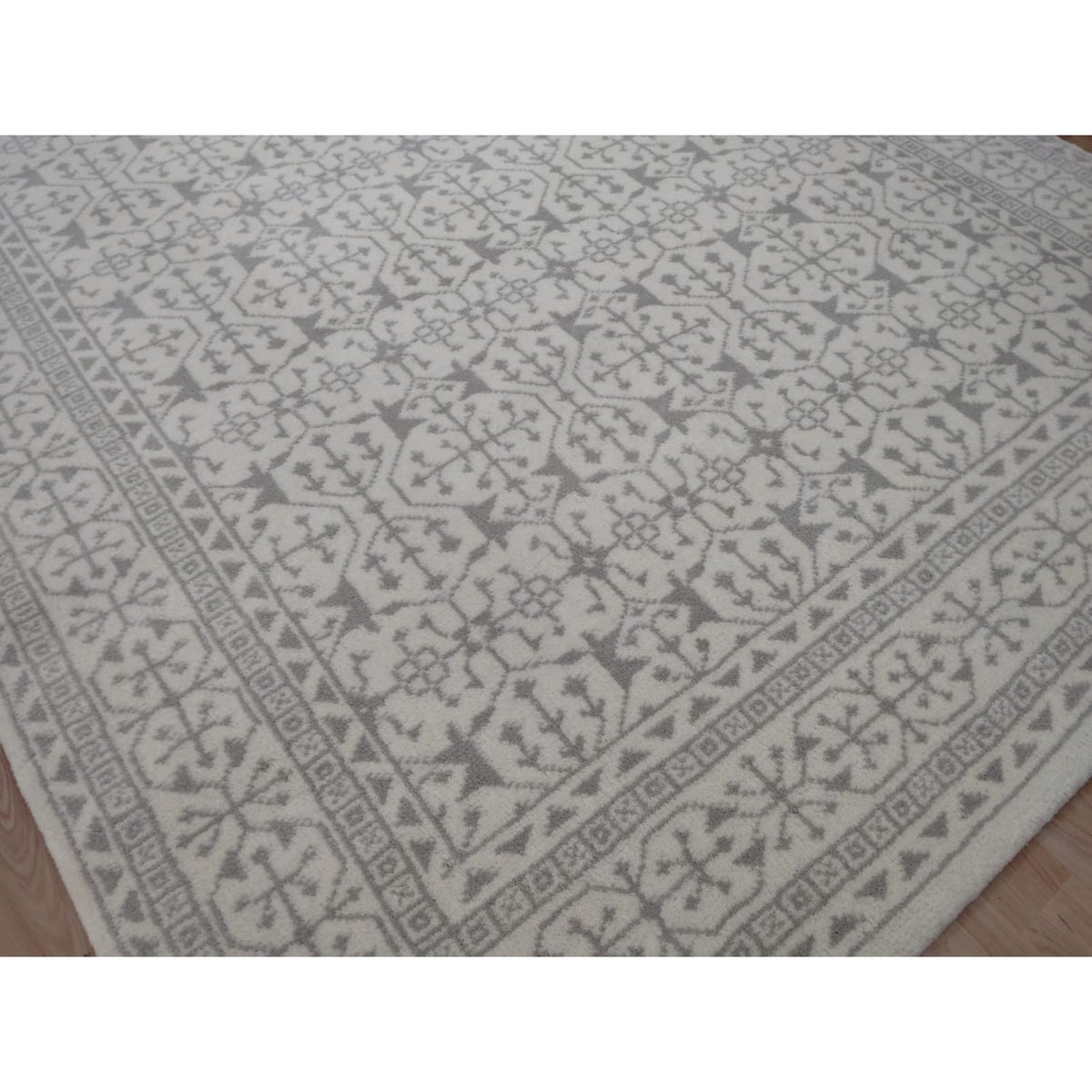 Middleton Taupe Handknotted handknotted tibetan 60 knot Organic Weave Shop 