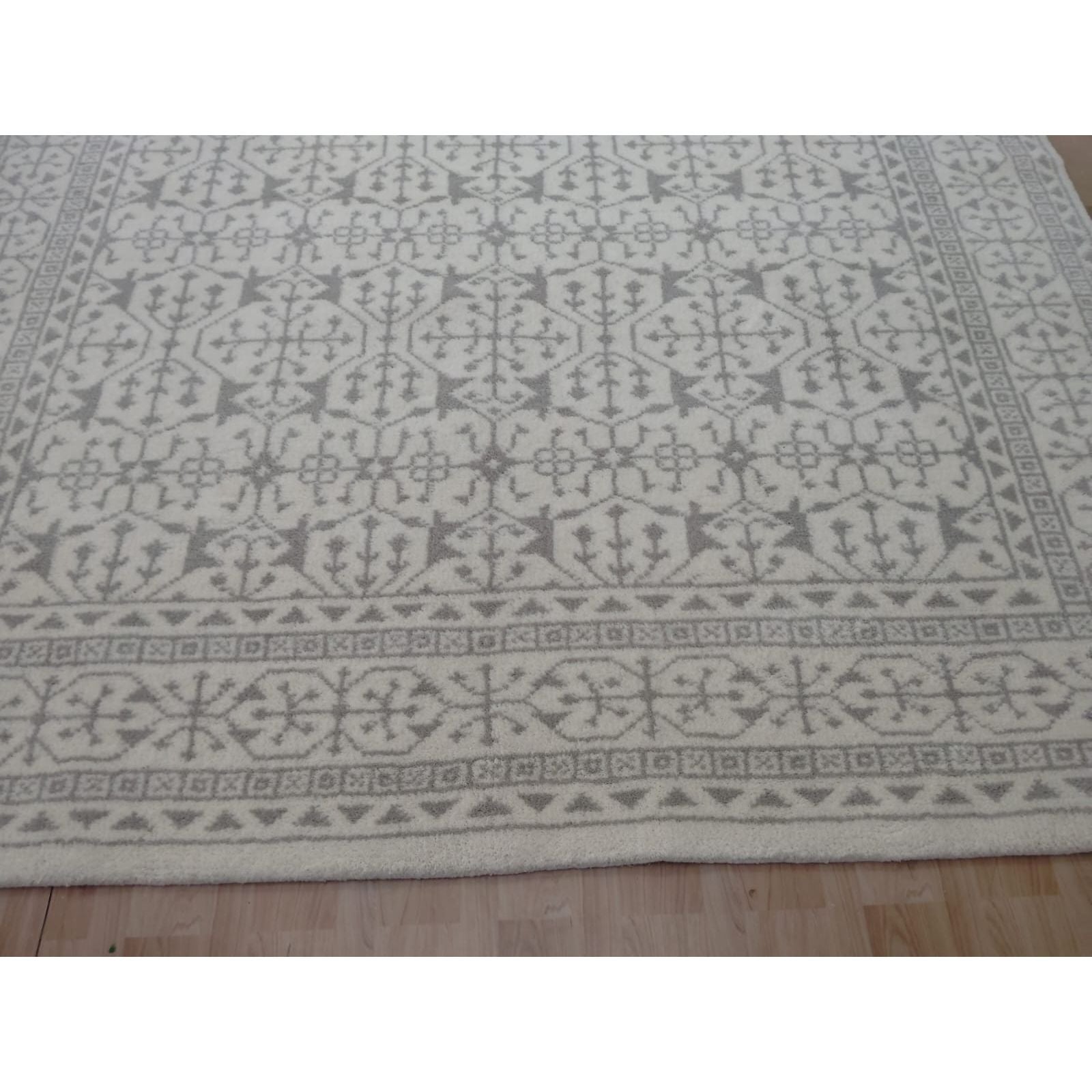 Middleton Taupe Handknotted handknotted tibetan 60 knot Organic Weave Shop 