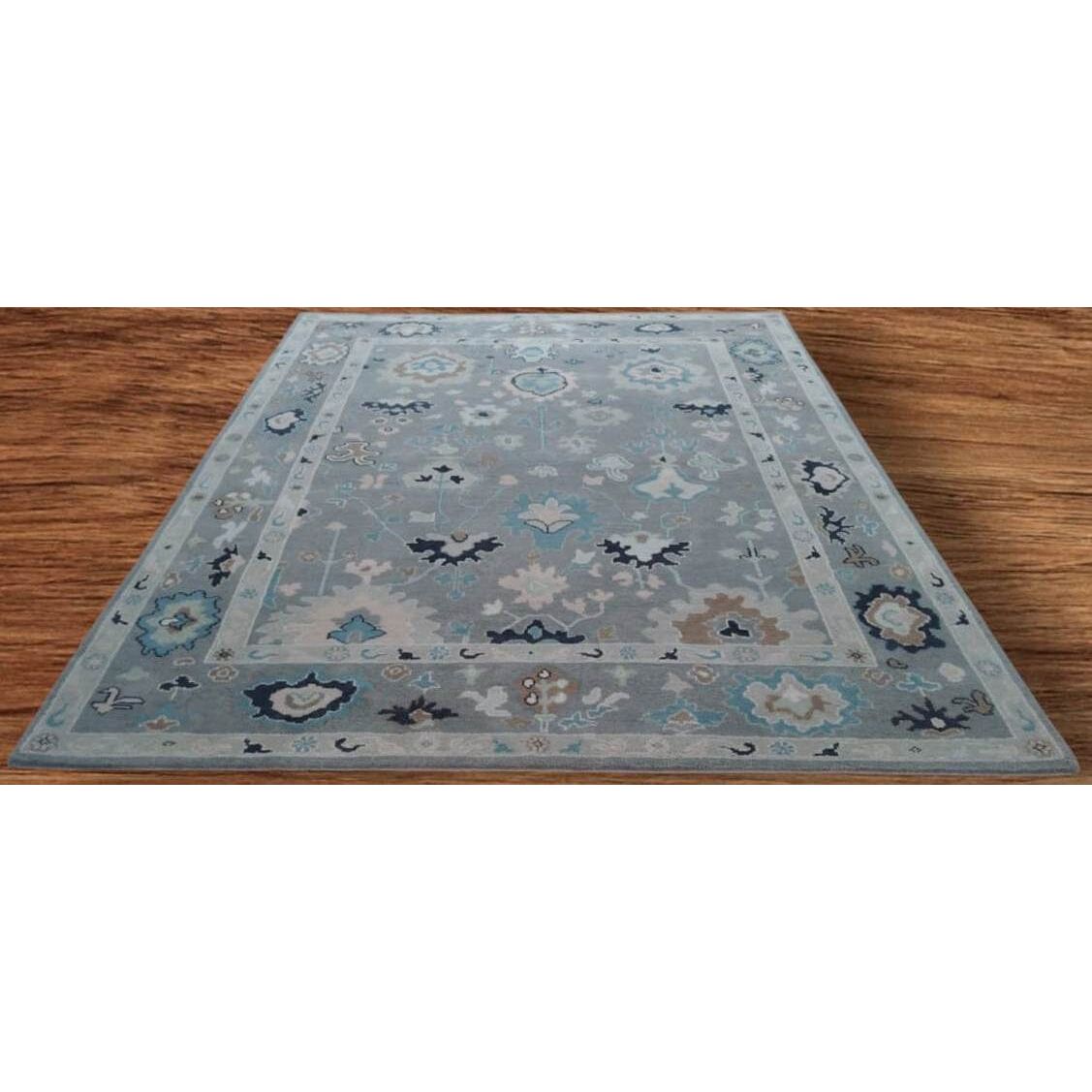 Claridge Grey Wool Handknotted Rugs Organic Weave Shop 