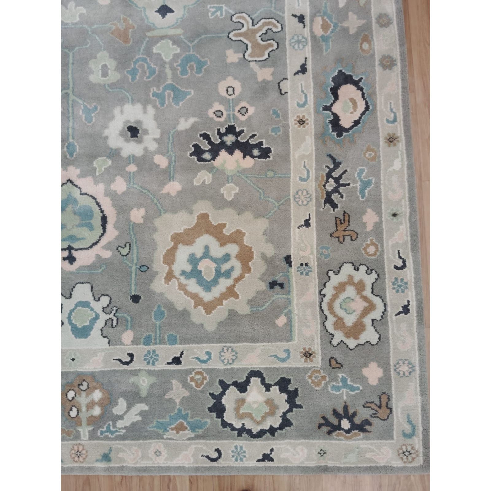 Claridge Grey Wool Handknotted Rugs Organic Weave Shop 