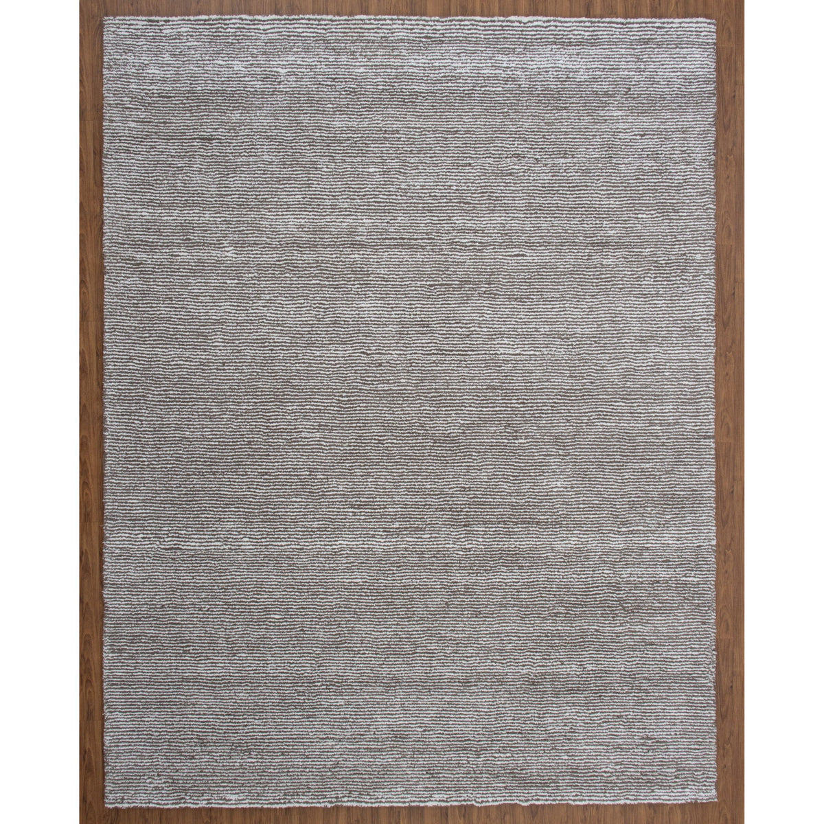Seersucker Wool + Cotton Shag Dark Taupe 8x10 handtufted wool + cotton shag Organic Weave Shop 