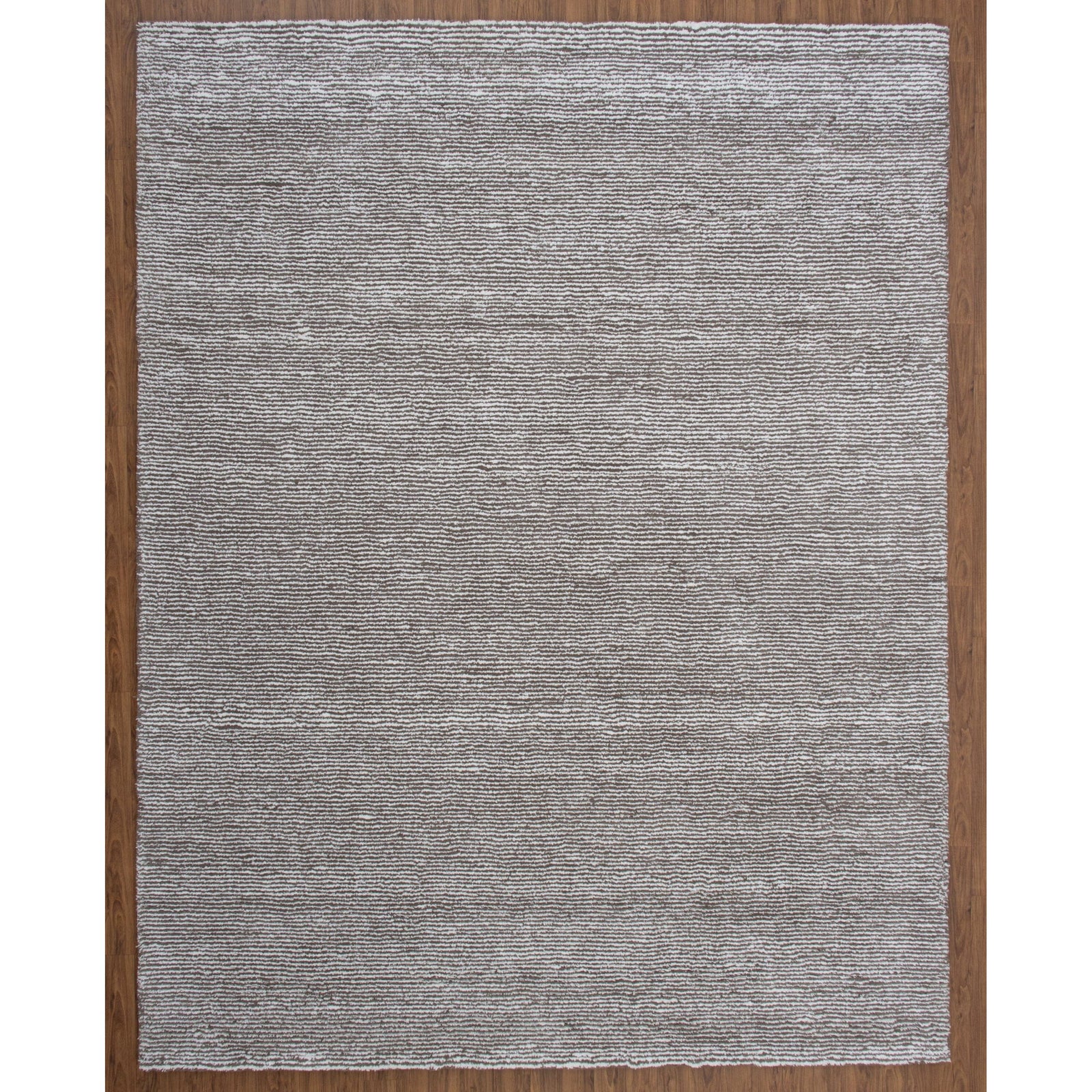 Seersucker Wool + Cotton Shag Dark Taupe 8x10 handtufted wool + cotton shag Organic Weave Shop 