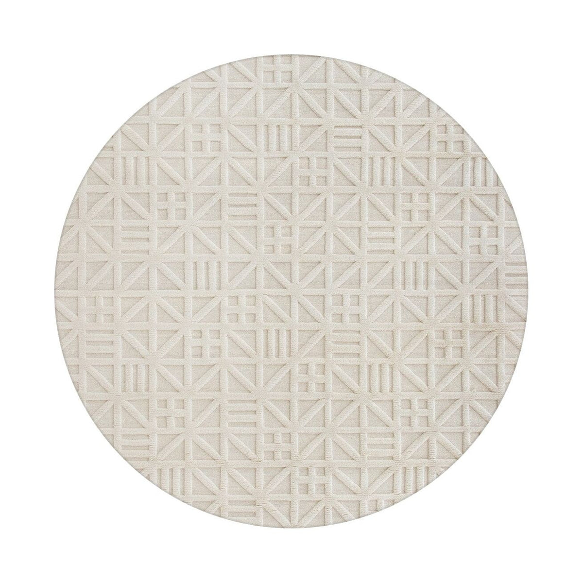 Nina Tibetan Handknotted - 3 colors available handknotted tibetan 60 knot Organic Weave Shop 6&#39; Circle Ivory 