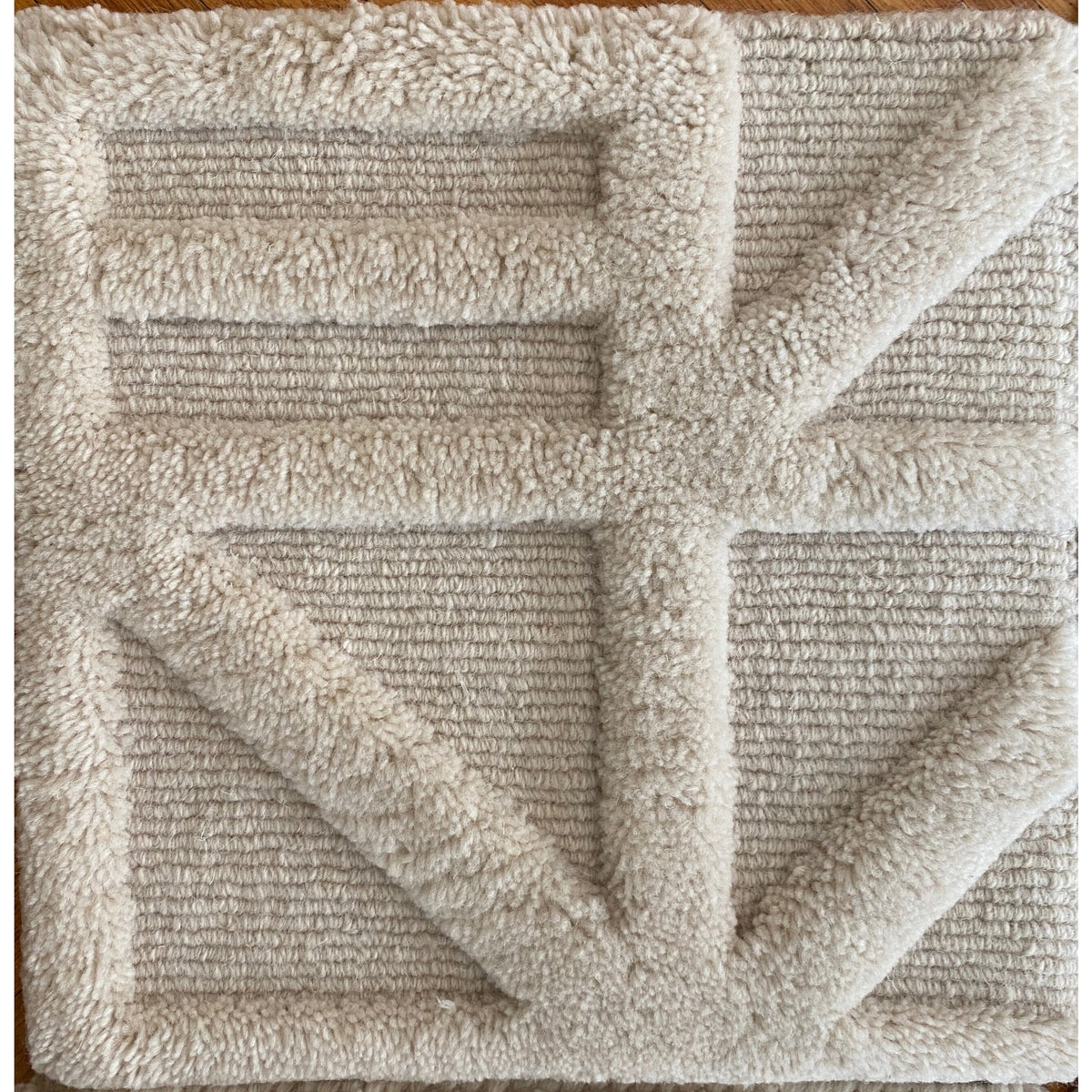 Nina Tibetan Handknotted - 3 colors available handknotted tibetan 60 knot Organic Weave Shop 3&#39;x10&#39; RUNNER Sand 