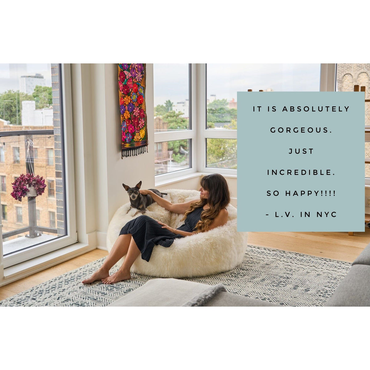 Noah Wool Handknotted - 3 colors handknotted tibetan 60 knot Organic Weave Shop 