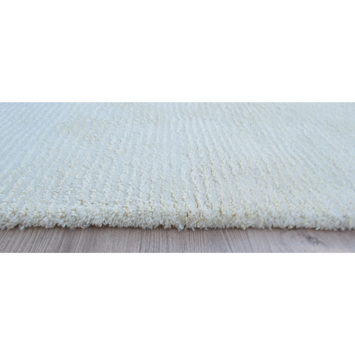 Seersucker Wool + Cotton Shag Ivory 8x10 Organic Weave Shop 