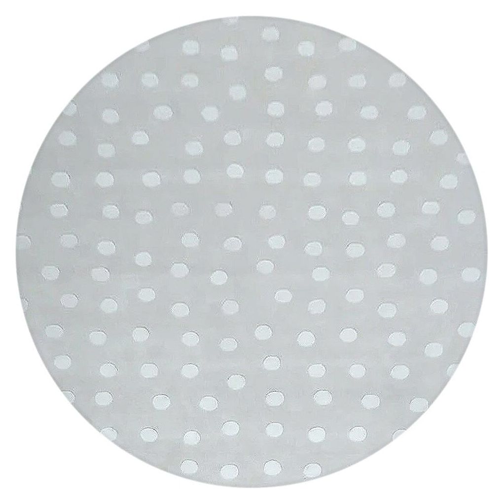 Polka Dot Wool Sand handtufted wool Organic Weave Shop 8' Round/Circle 