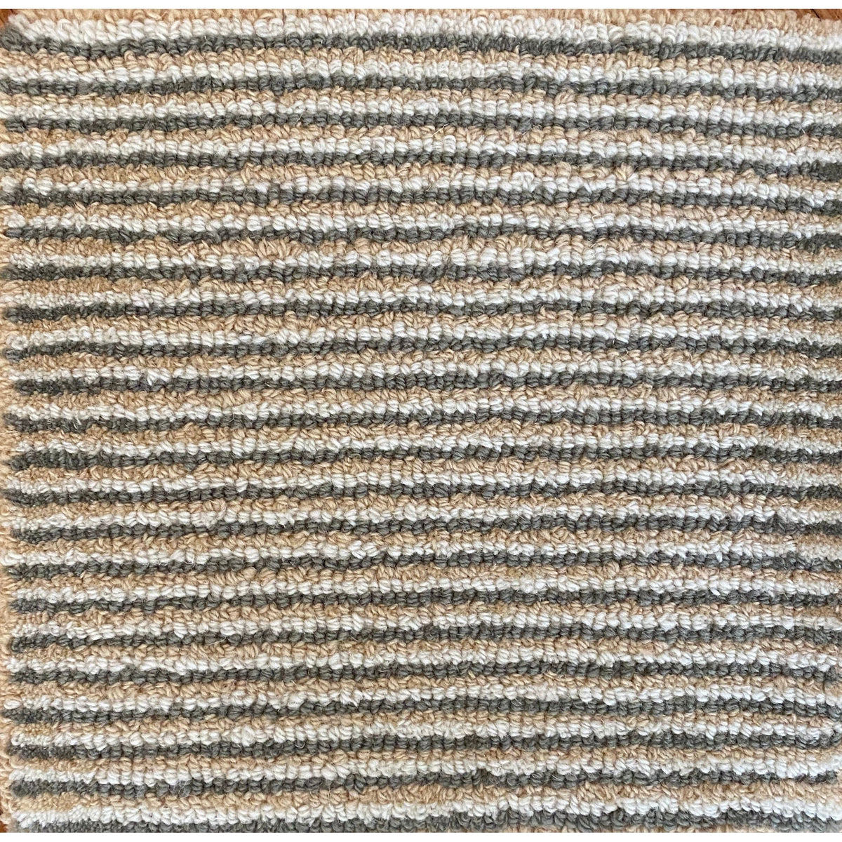 Rowan Earth Wool Sample handtufted wool + cotton shag Organic Weave Shop 12&quot;x12&quot; Earth 