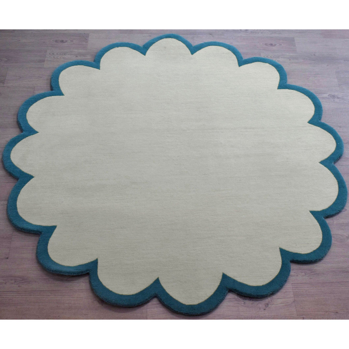 Sculpted Border Wool Handknotted - More Colors Available handknotted tibetan 60 knot Organic Weave Shop 