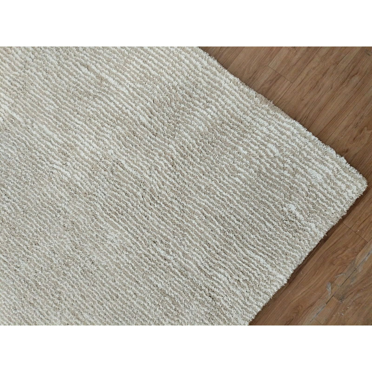 Seersucker Shag Handknotted - 12 Colors Rugs Organic Weave Shop 3' x 10' RUNNER Taupe 