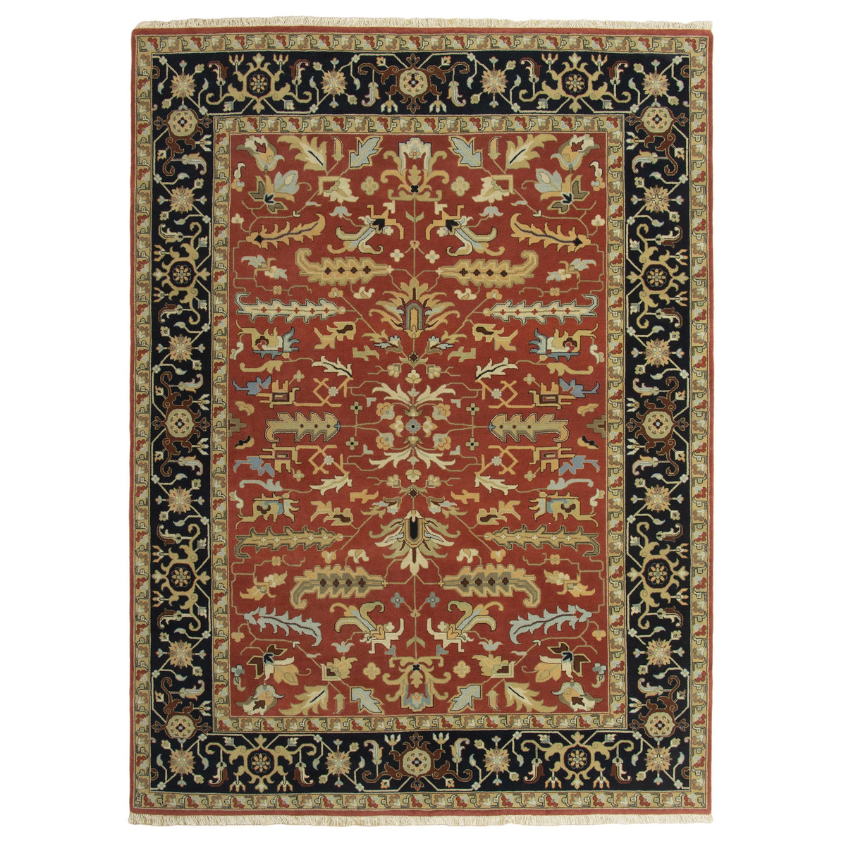 Sicily Handknotted Persian Knot handknotted tibetan 60 knot Organic Weave Shop 6x9 