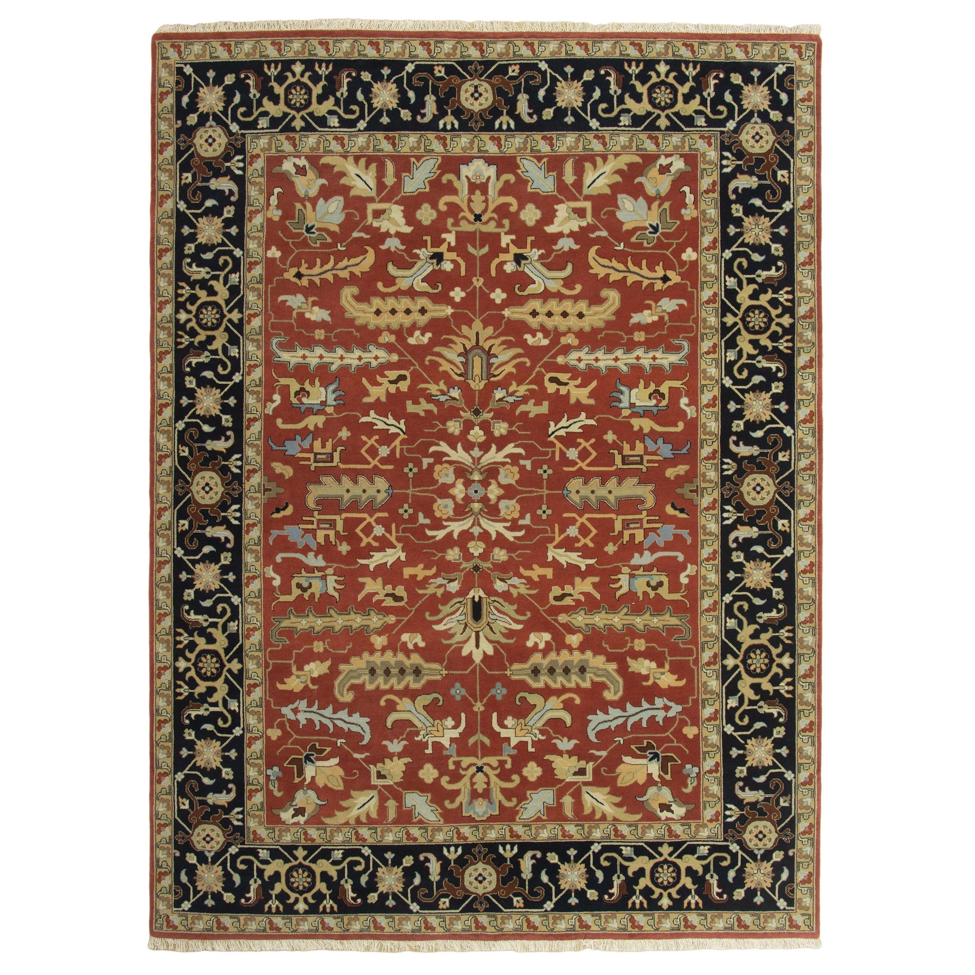 Sicily Handknotted Persian Knot handknotted tibetan 60 knot Organic Weave Shop 6x9 