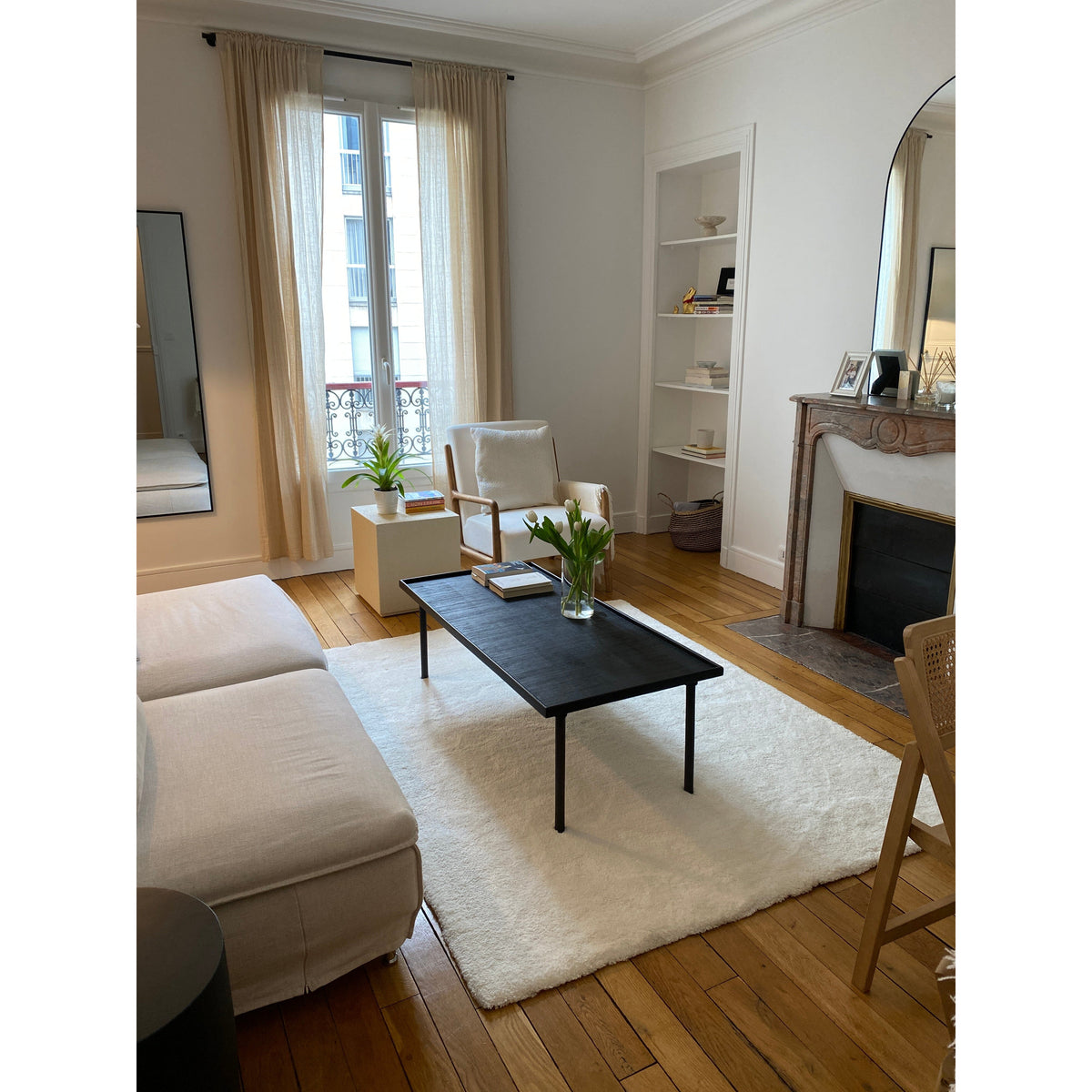 Signature Ivory Cotton Shag handtufted cotton Organic Weave Shop 