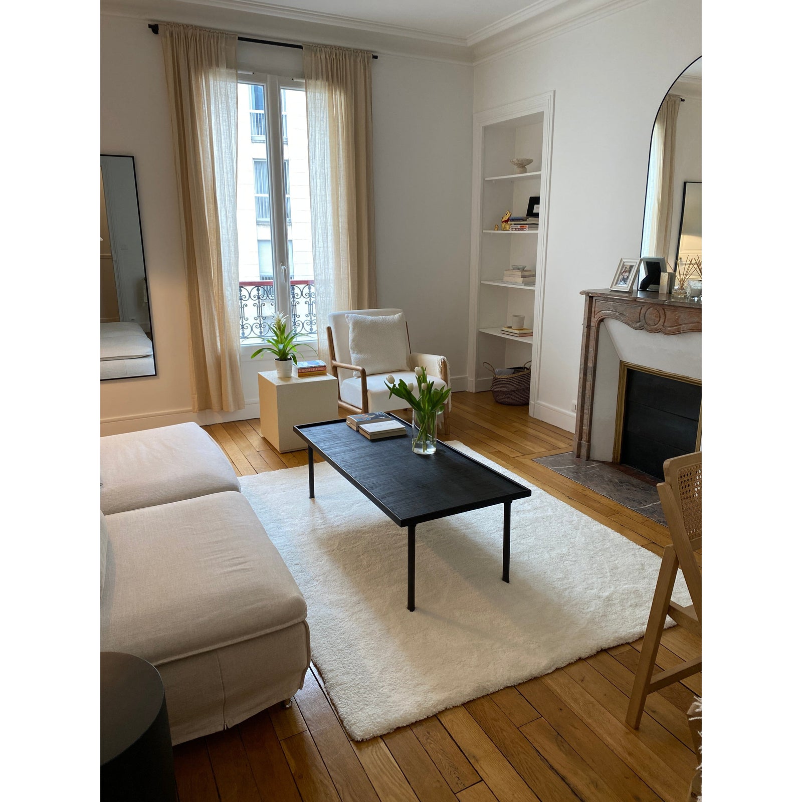 Signature Ivory Cotton Shag handtufted cotton Organic Weave Shop 5x7 Ivory 