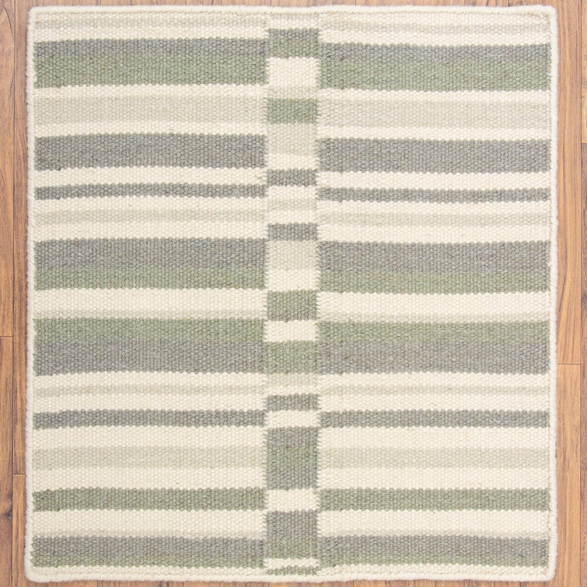 Surbhi Grey Wool Flatweave SAMPLE wool flatweave Organic Weave Shop 12'x12' Multi 