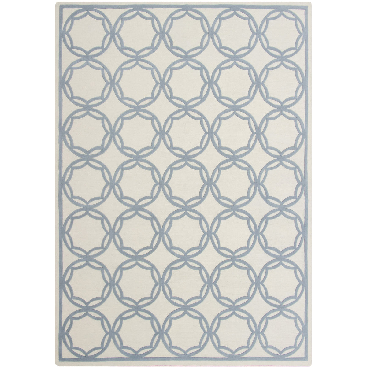 Trellis Ivory Grey Wool Organic Weave Shop 9x12 