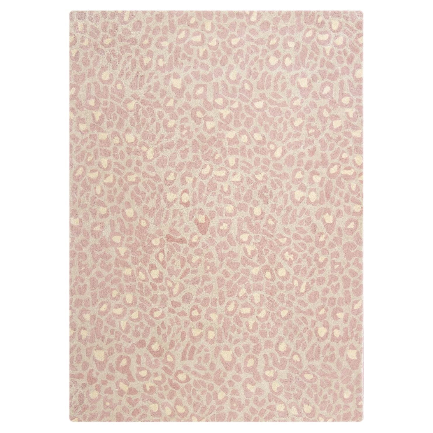 Wild One Pink Wool handtufted wool Organic Weave Shop 