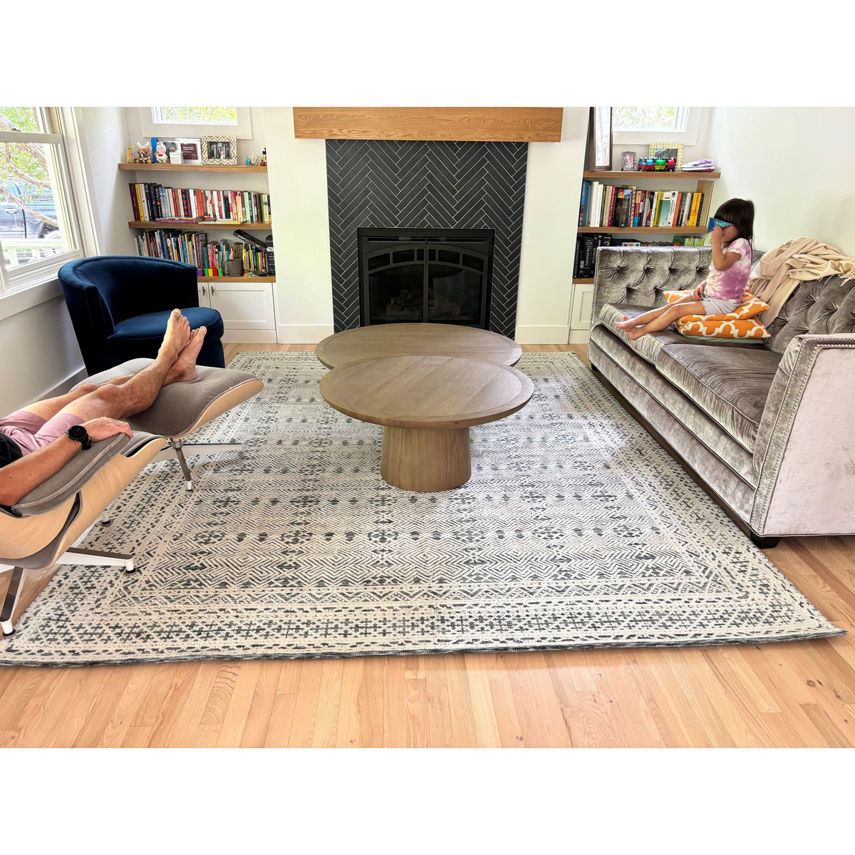 Noah Wool Handknotted - 3 colors handknotted tibetan 60 knot Organic Weave Shop 