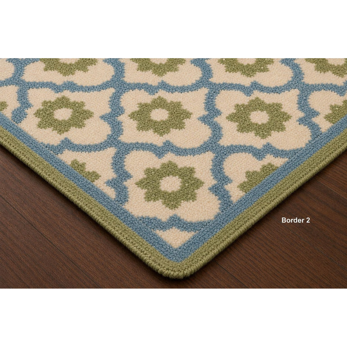 Kirsten Bedroom Handknotted in Wool handknotted tibetan 60 knot Organic Weave Shop 3x10 Runner Border 2 