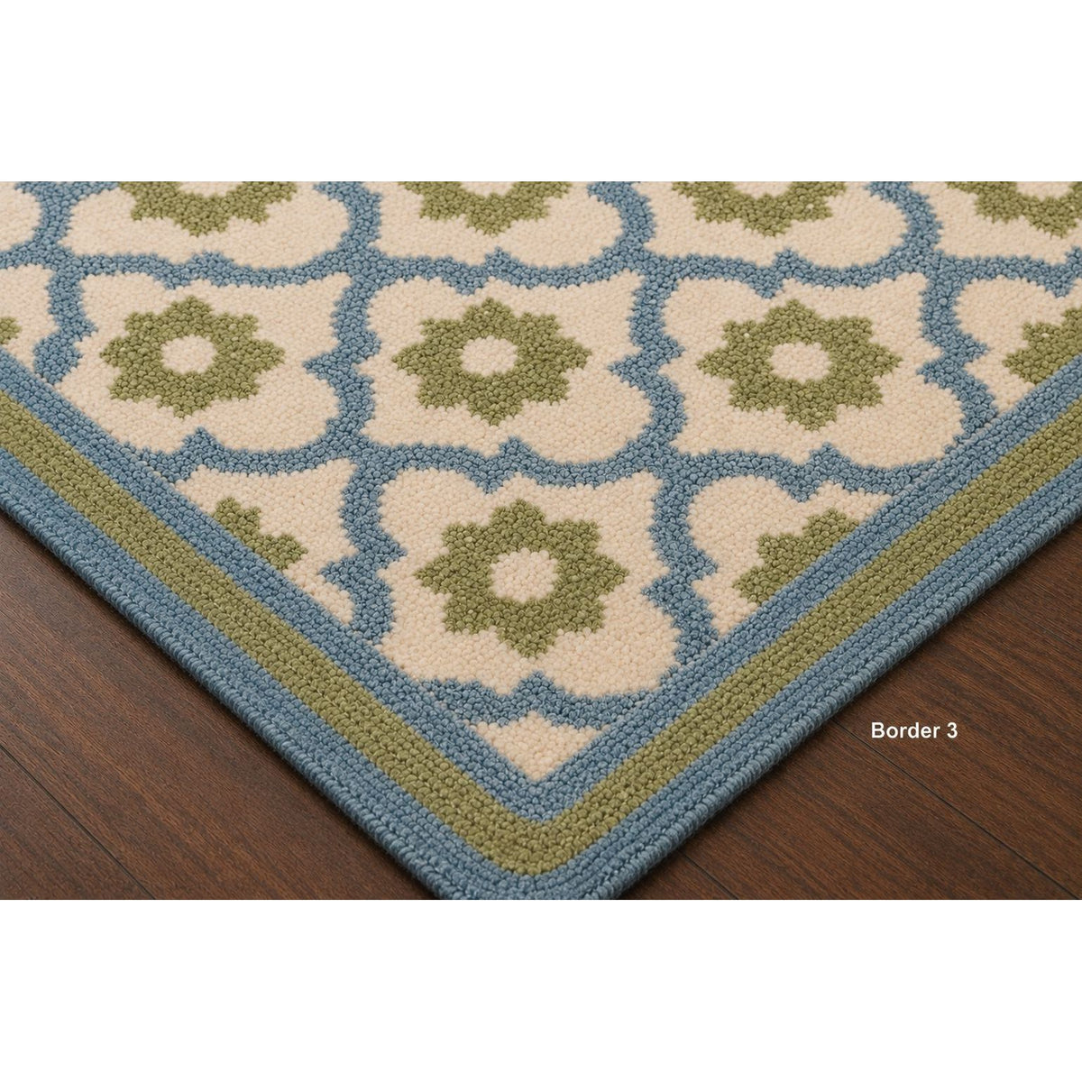 Kirsten Bedroom Handknotted in Wool handknotted tibetan 60 knot Organic Weave Shop 3x10 Runner Border 3 