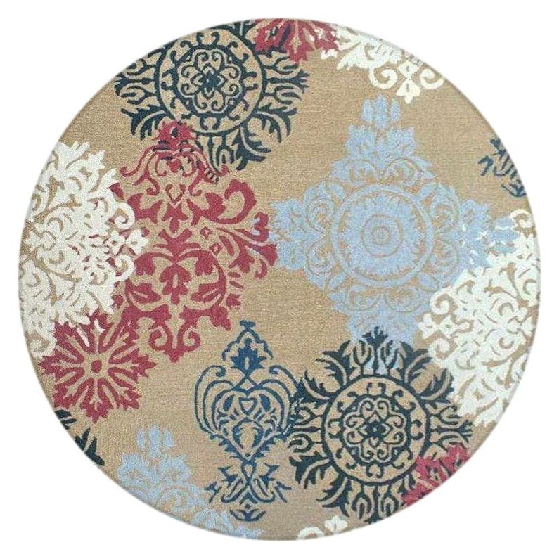 Jaipur Wool handtufted wool Organic Weave Shop 6' Round/Circle Multi 