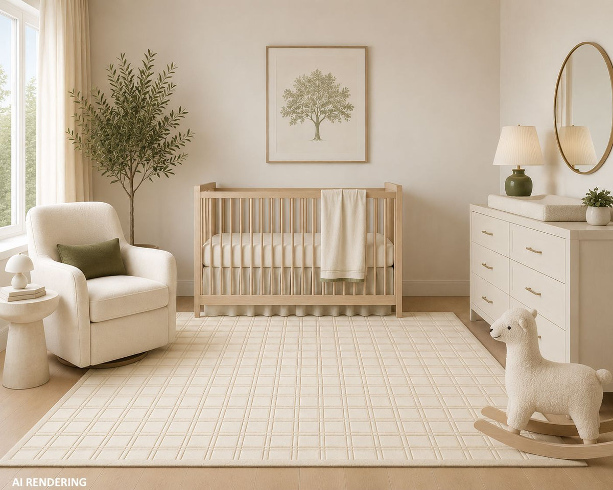 On The Grid Handknotted Wool - 2 Colors Rugs Organic Weave Shop 