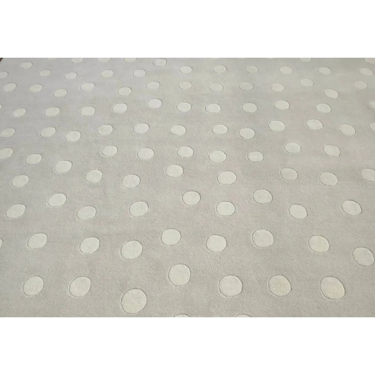 Polka Dot Wool Sand handtufted wool Organic Weave Shop 
