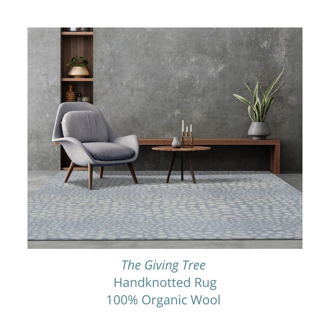 The Giving Tree Handknotted Wool handknotted tibetan 60 knot Organic Weave Shop 