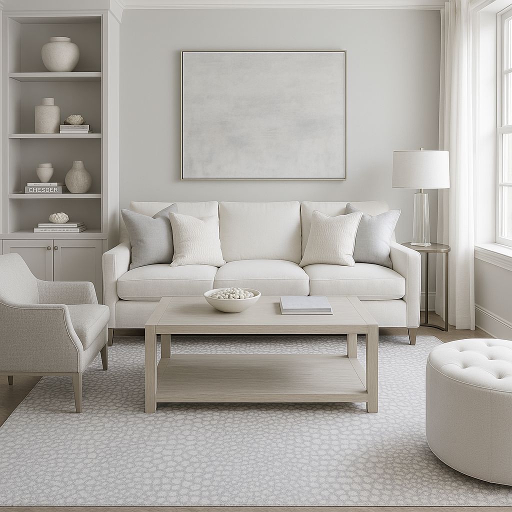 The Giving Tree Handknotted Wool handknotted tibetan 60 knot Organic Weave Shop 6x9 Ivory/Grey 