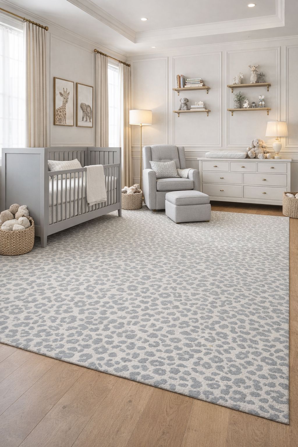 Wild One Grey Wool handtufted wool Organic Weave Shop 