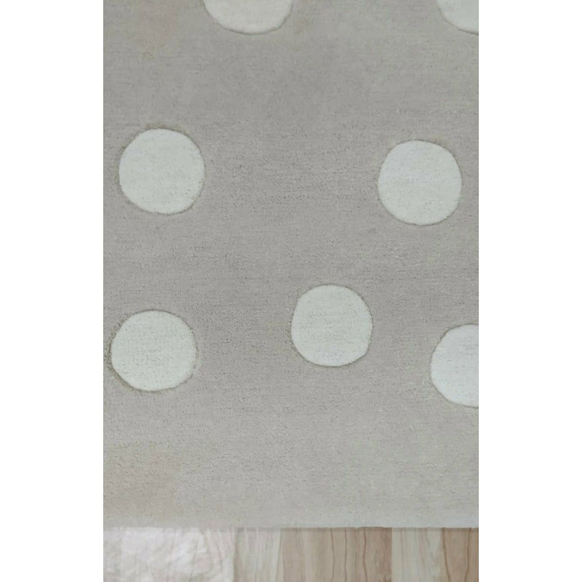 Polka Dot Wool Sand handtufted wool Organic Weave Shop 