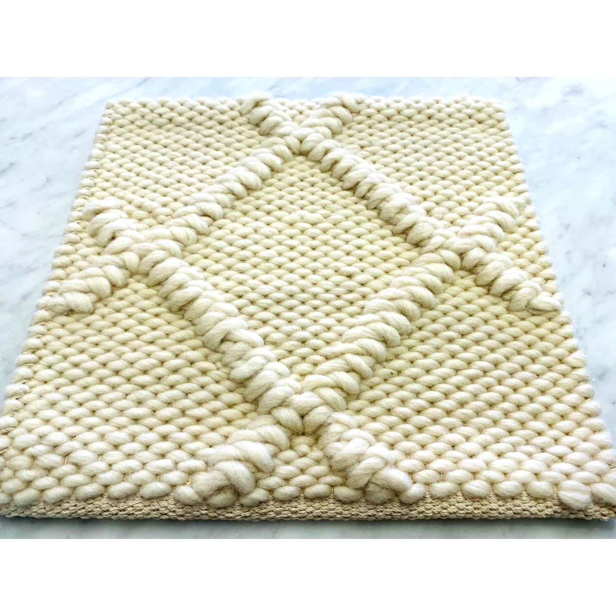 Amelia Ivory wool flatweave Organic Weave Shop 