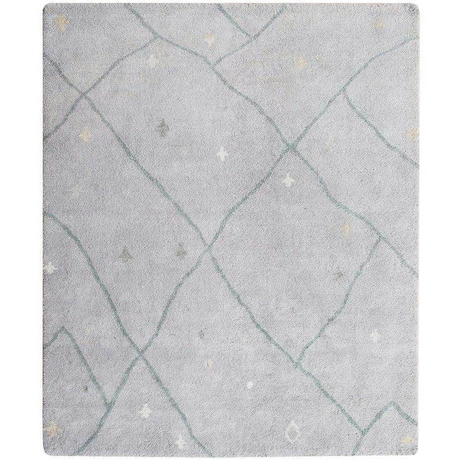Arianna Moroccan Shag Wool Rug Mutli handknotted tibetan 60 knot Organic Weave Shop 