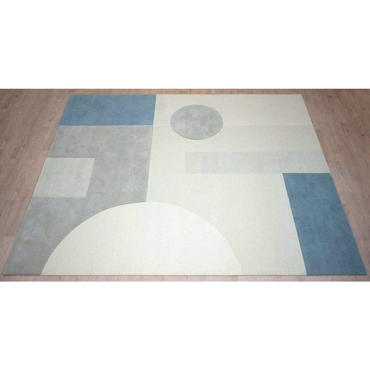 Bermuda Tibetan Handknotted Teal handknotted tibetan 60 knot Organic Weave Shop 